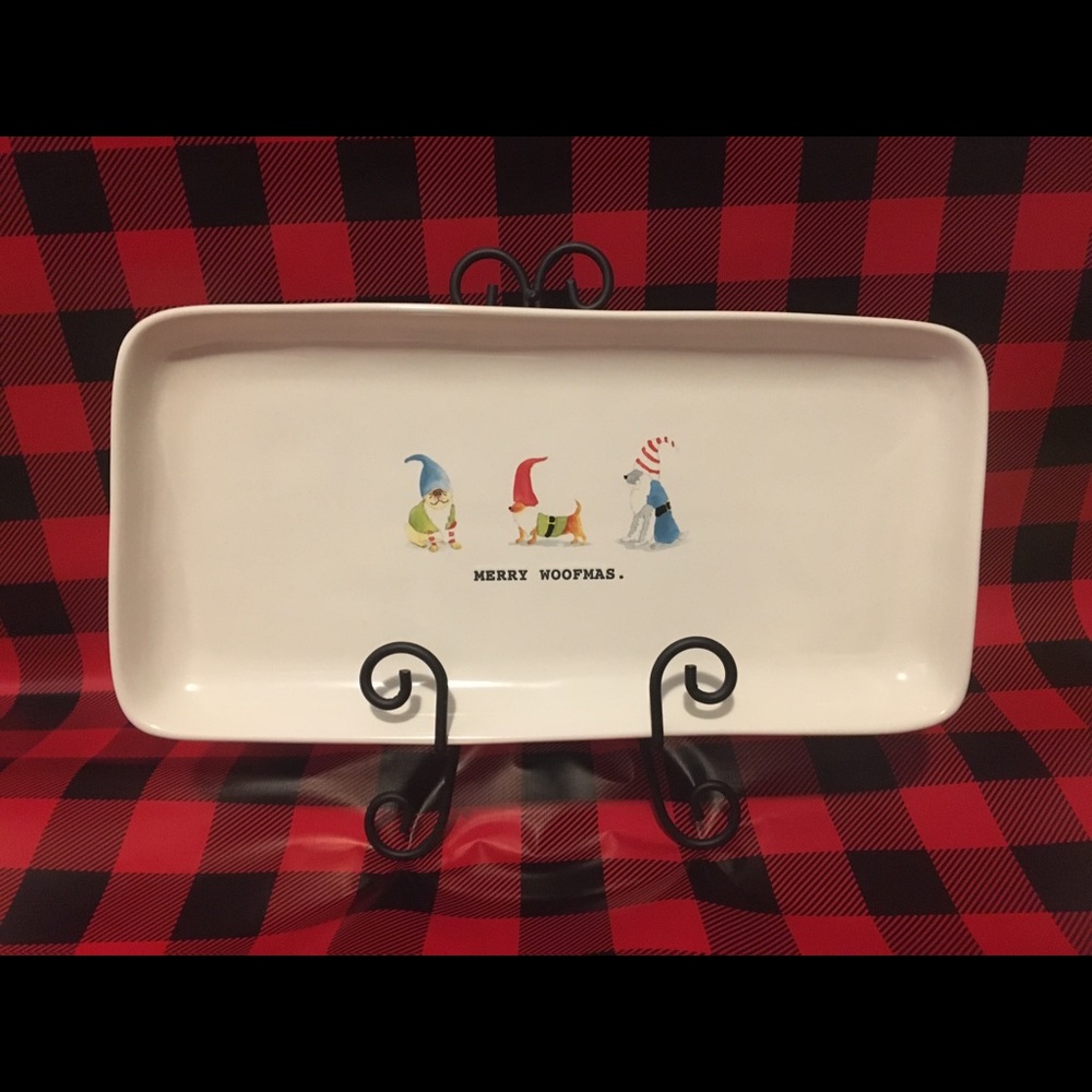 Rae Dunn “Merry Woofmas” platter